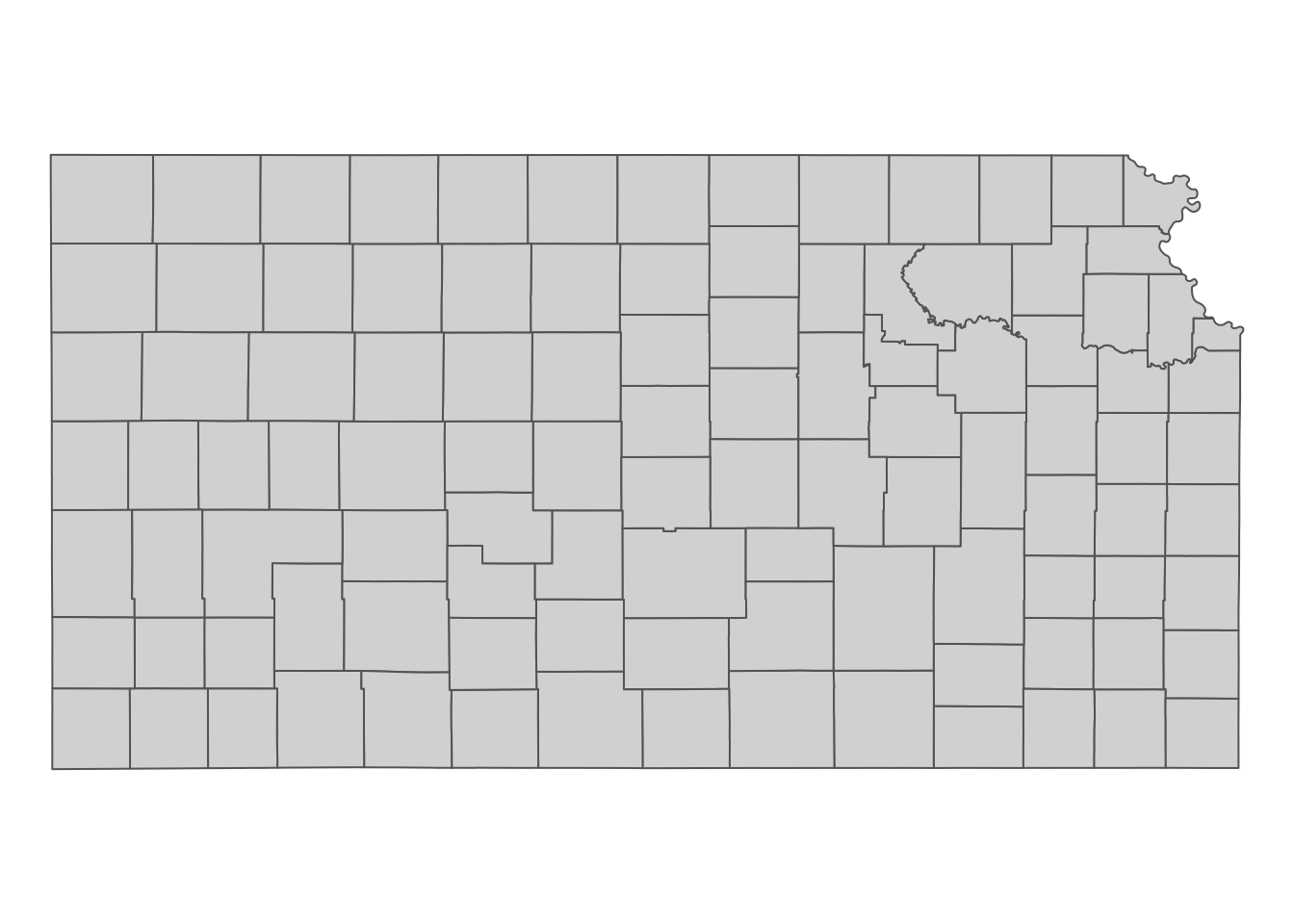 Kansas county boundaries